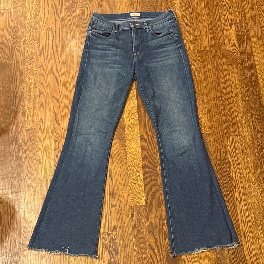 MOTHER Dark Blue Flare Jeans